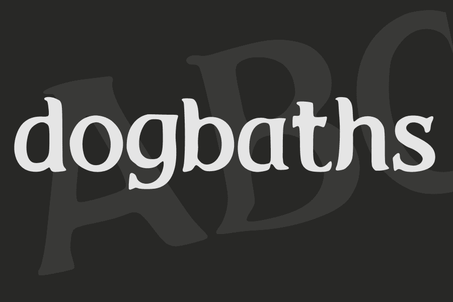 dogbaths Font · 1001 Fonts