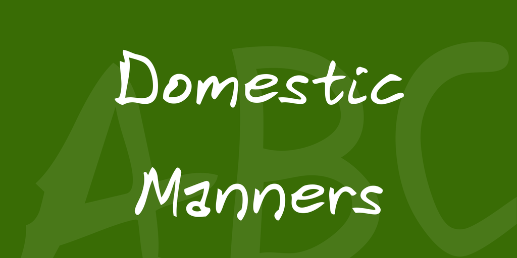 Domestic Manners illustration 1