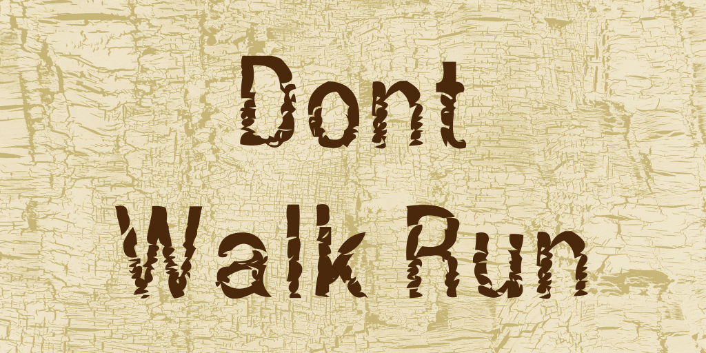 Dont Walk Run illustration 1
