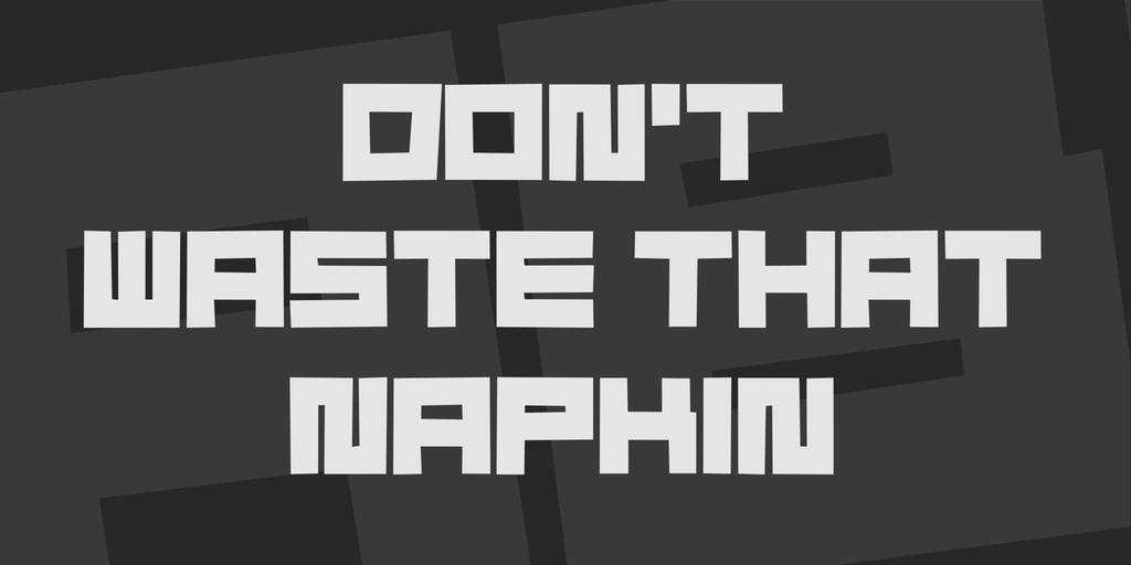 Don't Waste That Napkin illustration 1