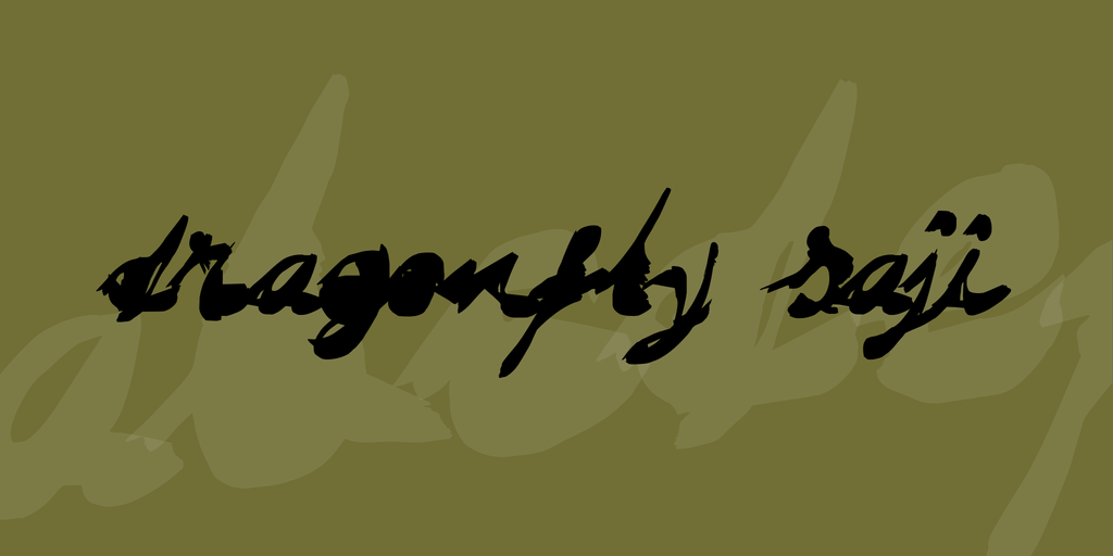 DRAGONFLY saji illustration 1