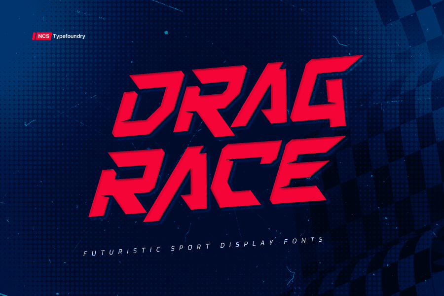 Dragrace Font · 1001 Fonts