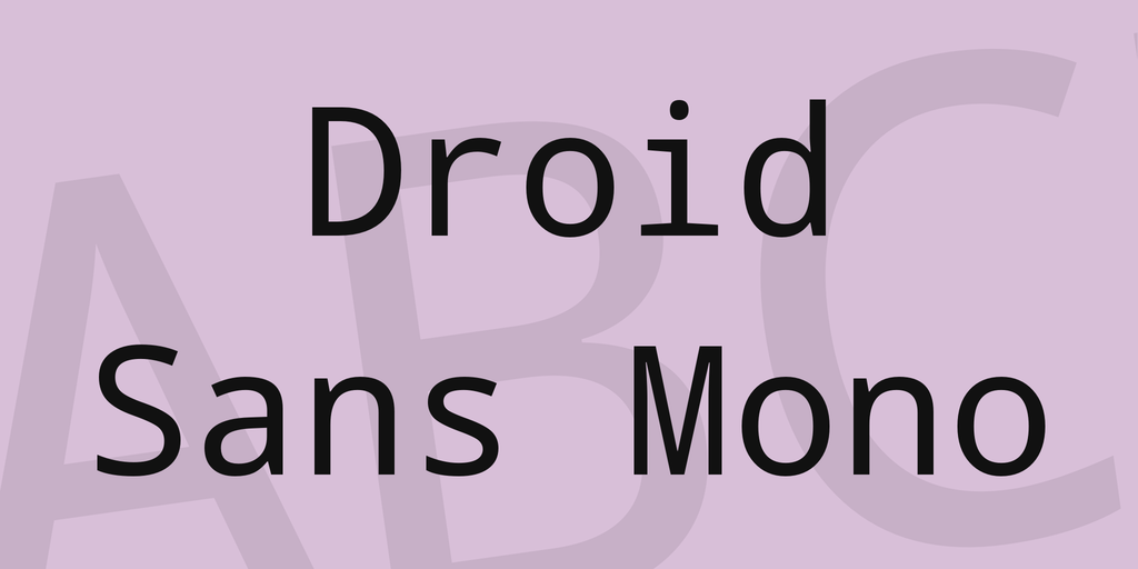 Droid Sans Mono illustration 1
