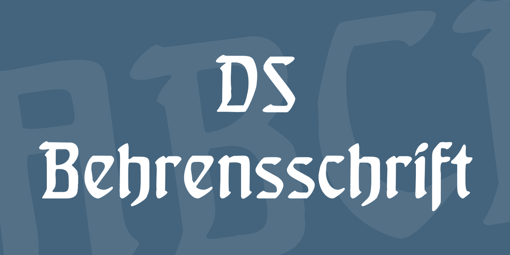 DS Behrensschrift illustration 1