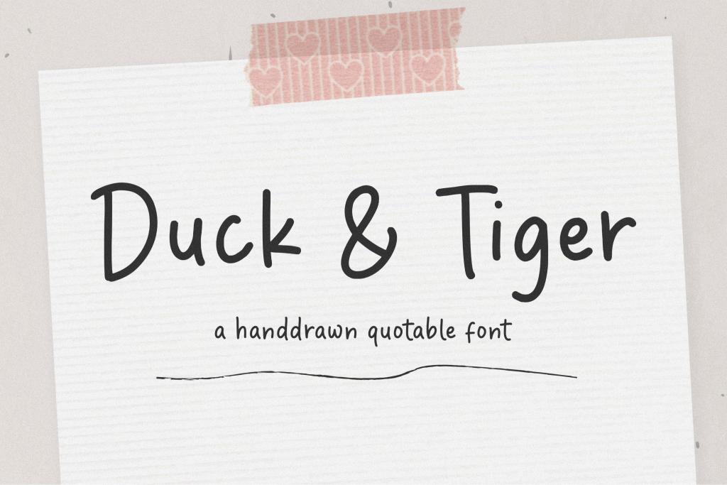 Duck & Tiger illustration 3