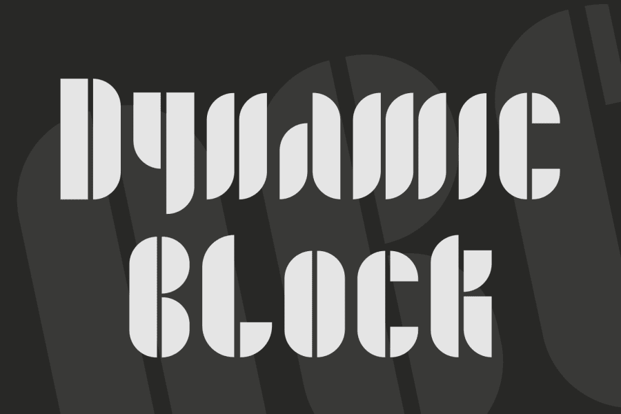 Dynamic Block Font · 1001 Fonts