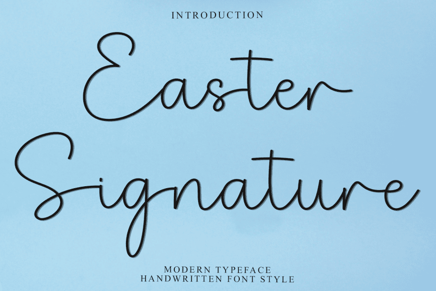 Easter Signature Font · 1001 Fonts