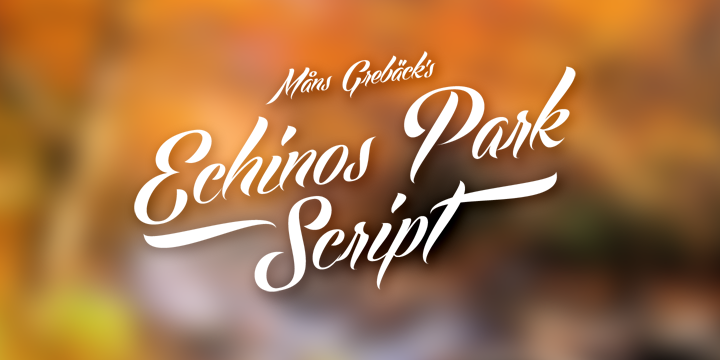 Echinos Park Script PERSONAL USE ONLY illustration 2