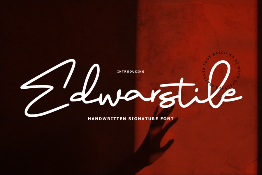 Edwarstile Signature Font · 1001 Fonts