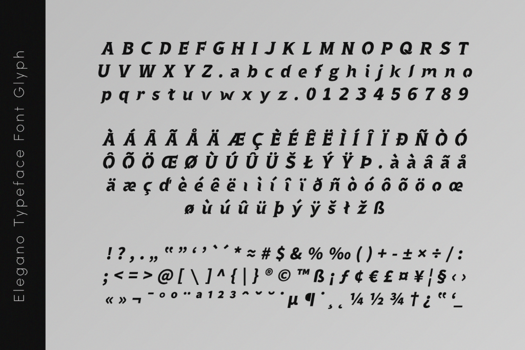 Elegano Display Typeface illustration 7