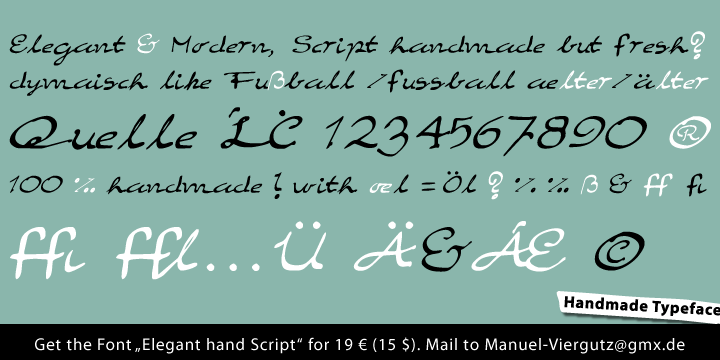 Elegant hand Script illustration 1