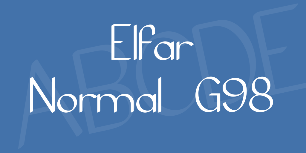 Elfar Normal G98 illustration 2