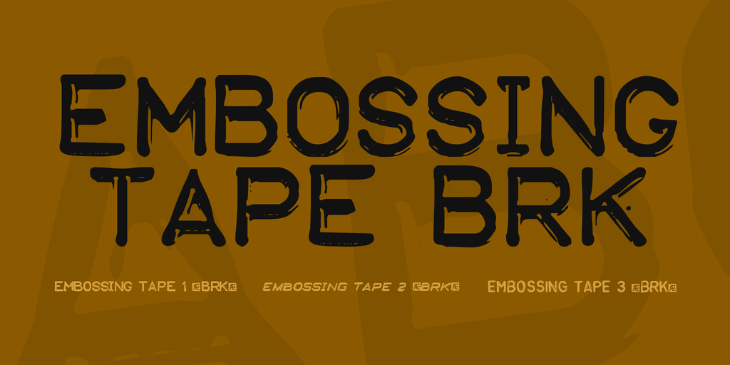 Embossing Tape BRK illustration 1