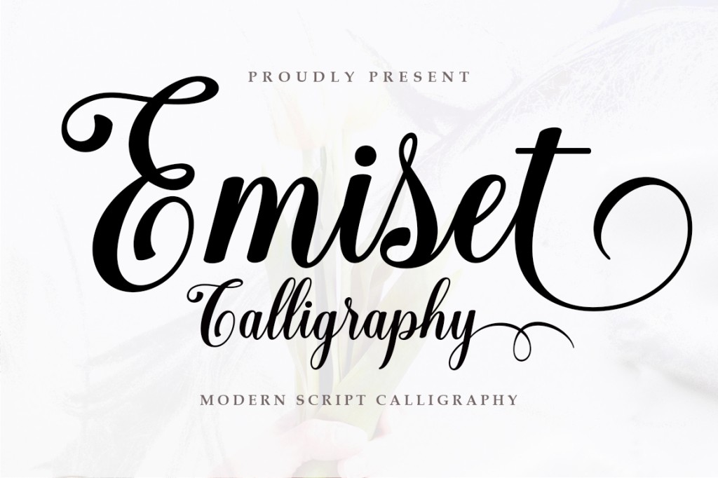 Emiset Calligraphy Font · 1001 Fonts