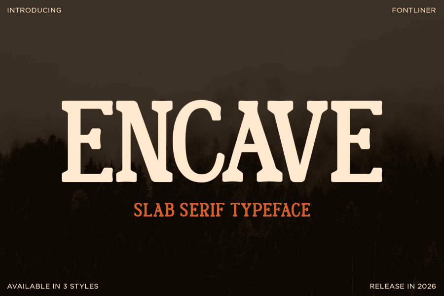 Large Fancy Script Letters Encave DEMO Font · 1001 Fonts