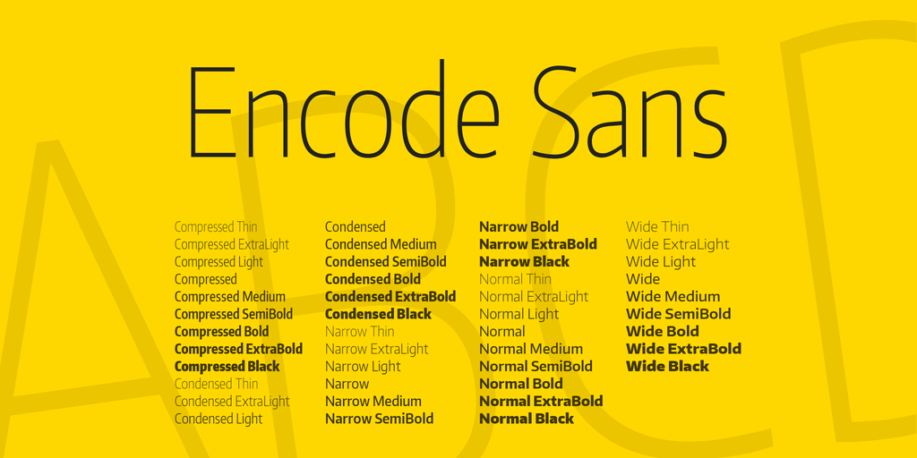 Encode Sans illustration 1