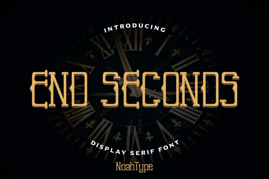 End Seconds Demo Font Family 1001 Fonts