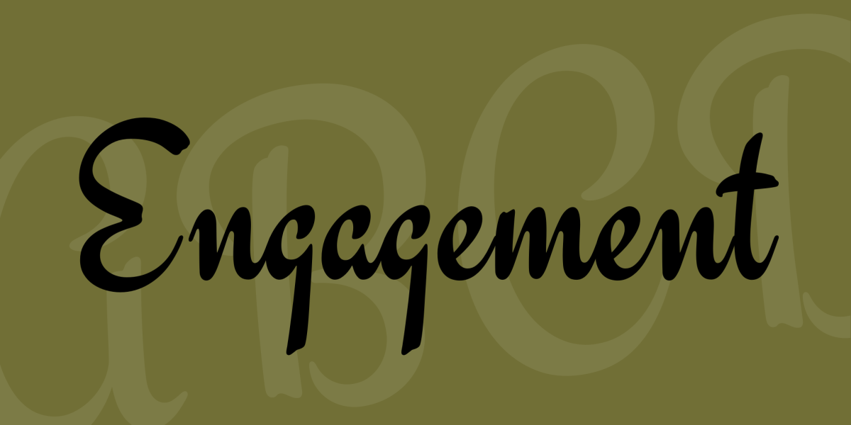 Engage Lettering Engagement Font · 1001 Fonts
