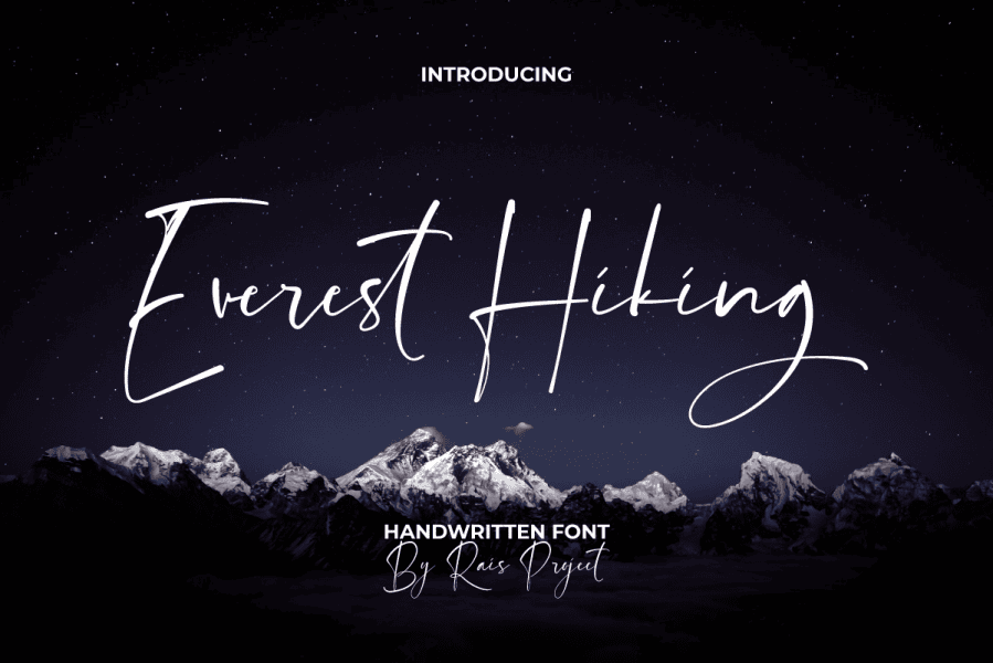 Everest Hiking Demo Font · 1001 Fonts