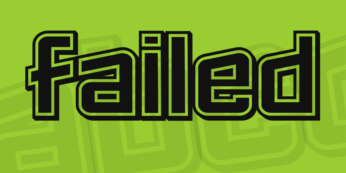 Failed Font Family · 1001 Fonts