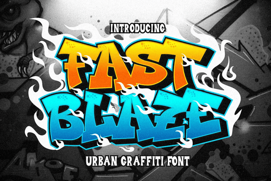1 Free Blaze, Statement Font · 1001 Fonts