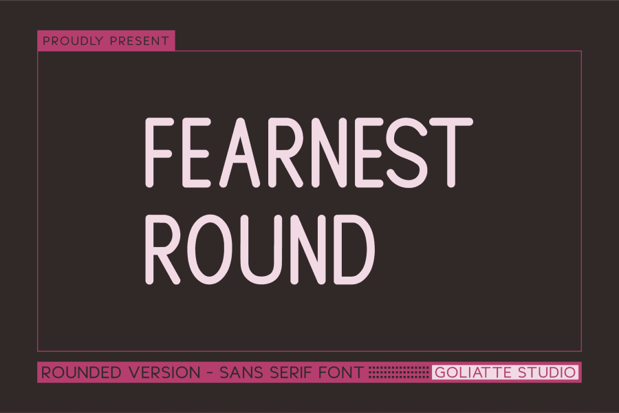 Rounded Informal Font Fearnest Round Font · 1001 Fonts