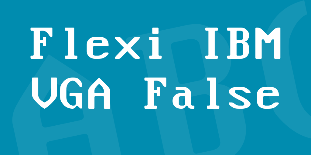 Flexi IBM VGA False illustration 6