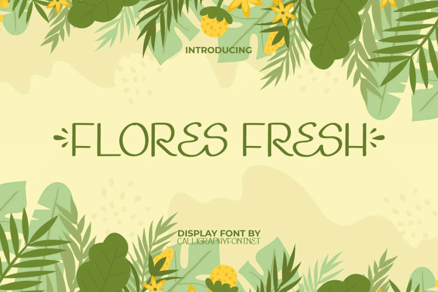 Flores Fresh Demo Font · 1001 Fonts