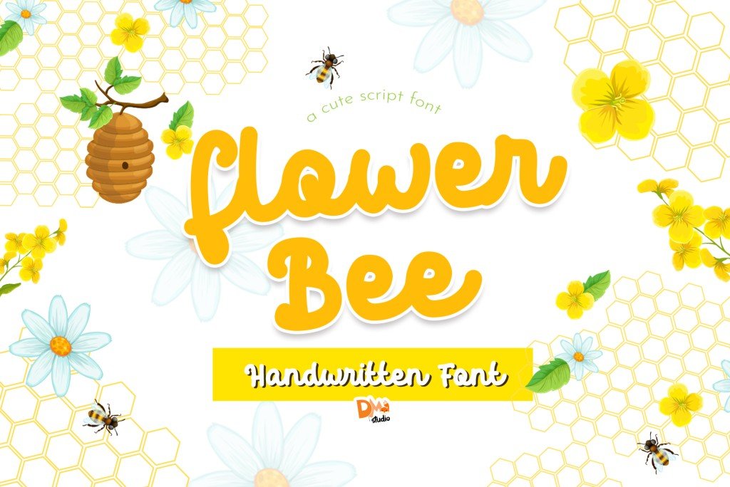 Flower Bee illustration 6