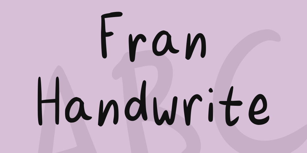 Fran Handwrite illustration 6