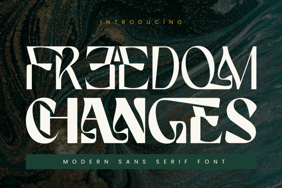 1 Free Changes, Sans Serif Font · 1001 Fonts