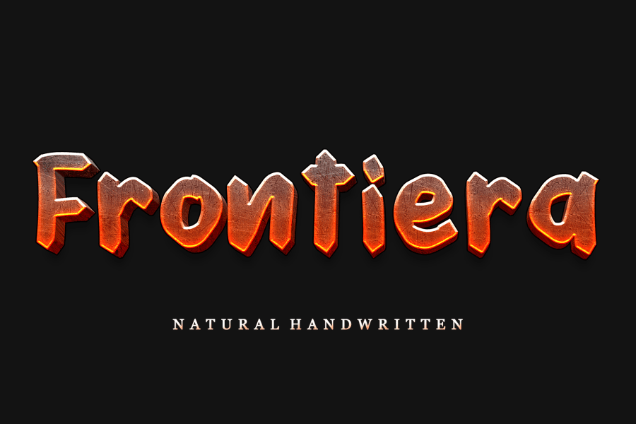 Frontier Type Lettering Frontiera Font · 1001 Fonts