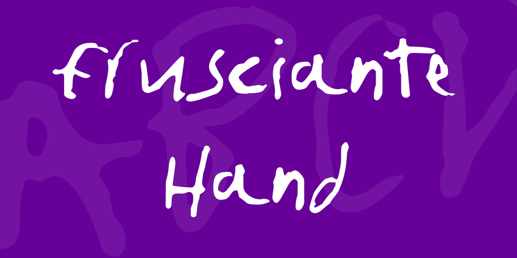 frusciante Hand illustration 2