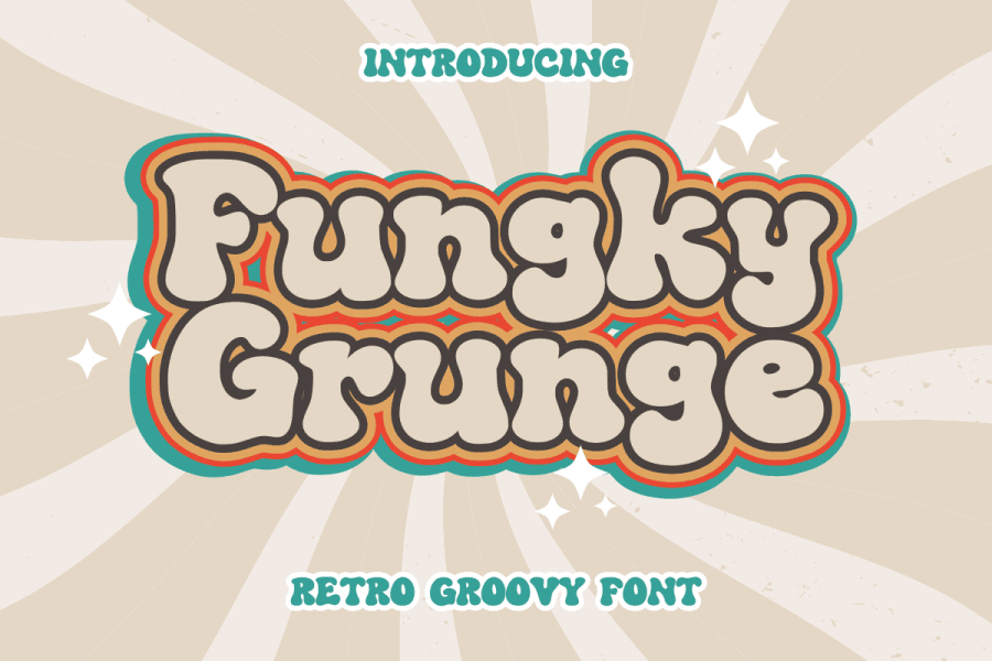 FUNGKY GRUNGE Font · 1001 Fonts