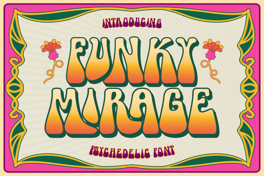 Funky Script Typefaces Funky Mirage Font · 1001 Fonts