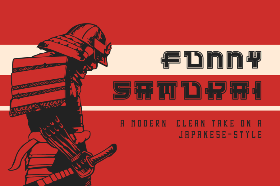 Funny Samurai Demo Font Family · 1001 Fonts