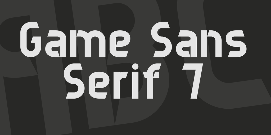 Game Sans Serif 7 illustration 1