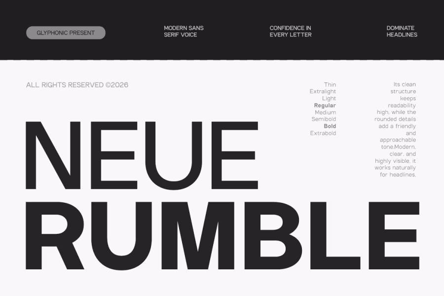 GC Neue Rumble by Glyphonic — Free Font Download | NoBadFonts