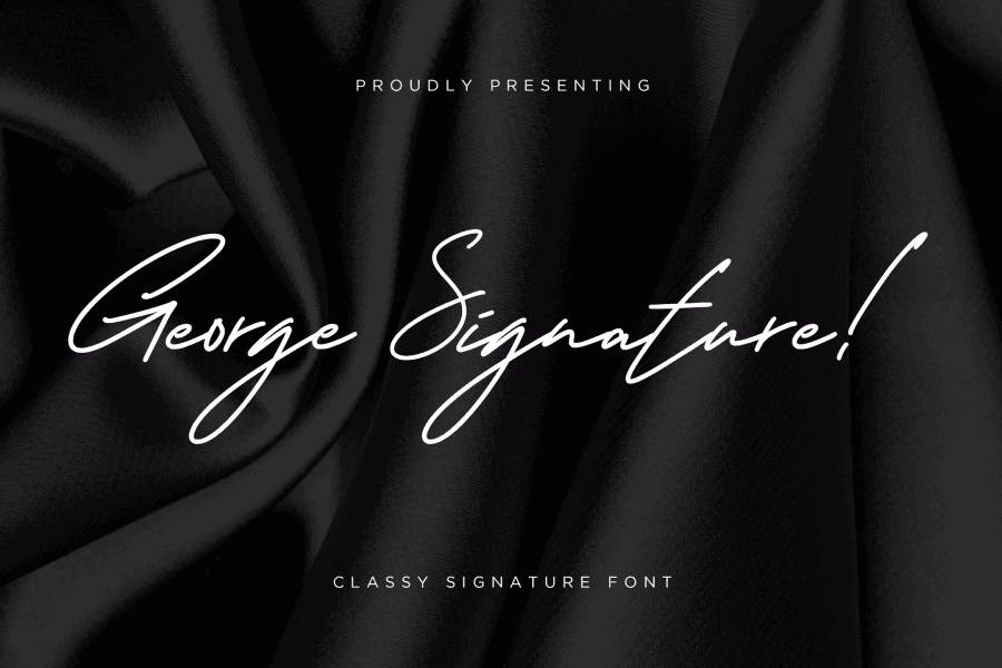 George Signature Font · 1001 Fonts