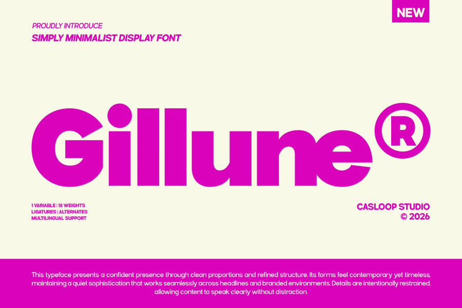 Gillune Font Family · 1001 Fonts
