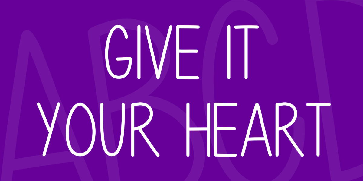 Give It Your Heart Font · 1001 Fonts