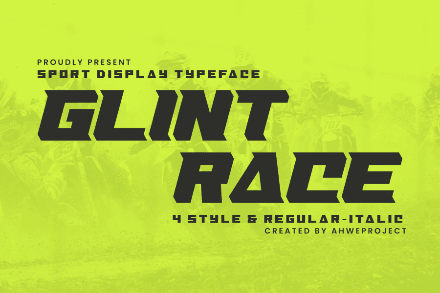 Glint Race Free Font · 1001 Fonts