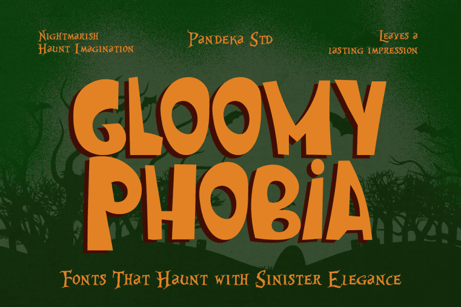 Gloomy Phobia DEMO Font · 1001 Fonts