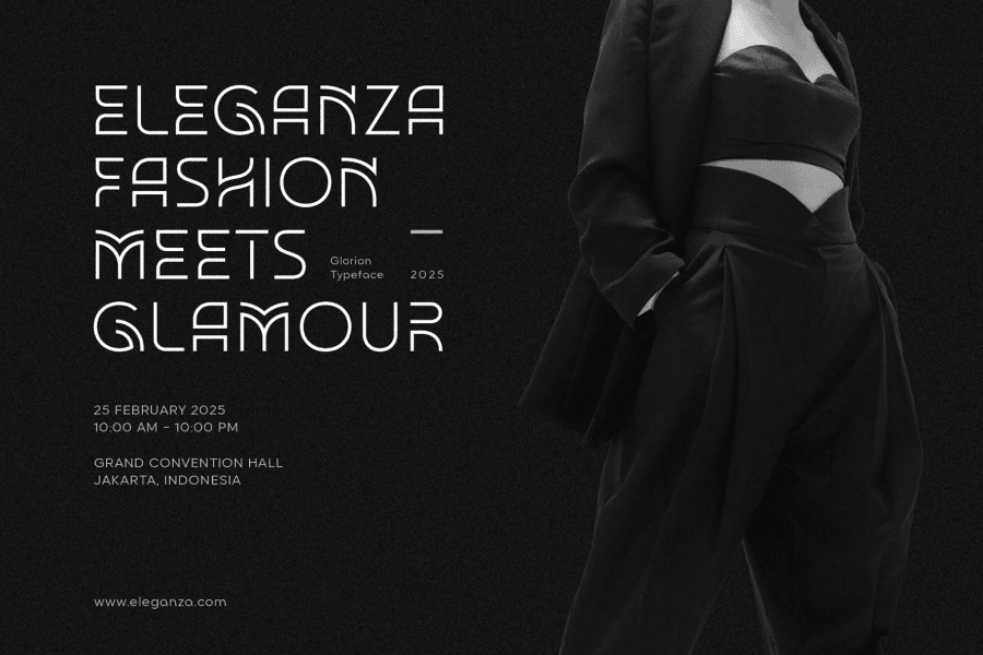 Glorion Demo Font Illustration