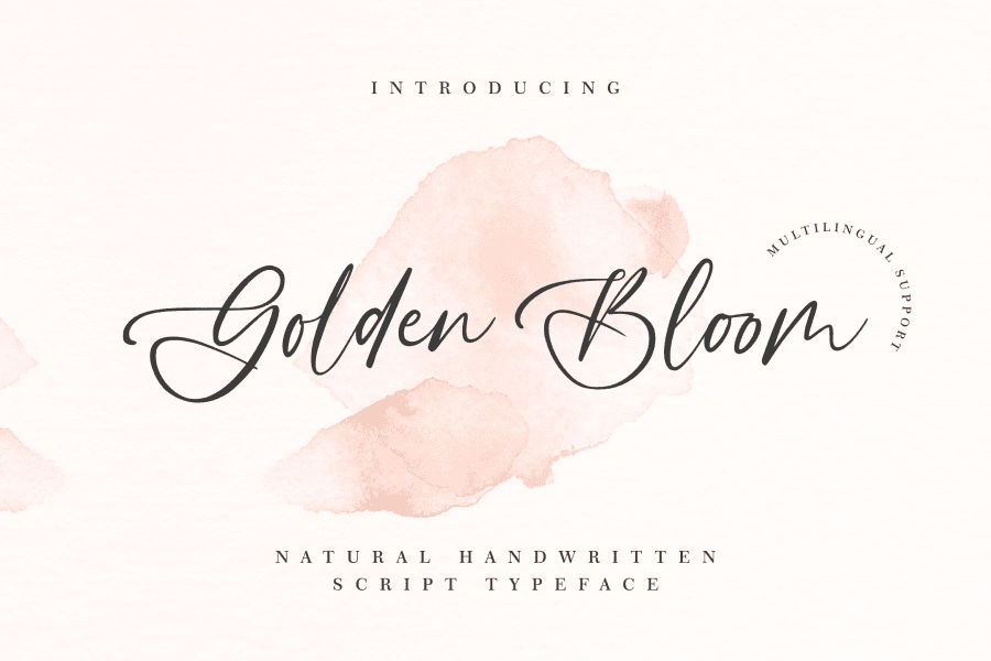 Golden Bloom Font 1001 Fonts