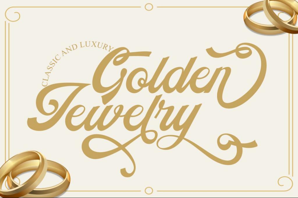 Golden Jewelry illustration 2