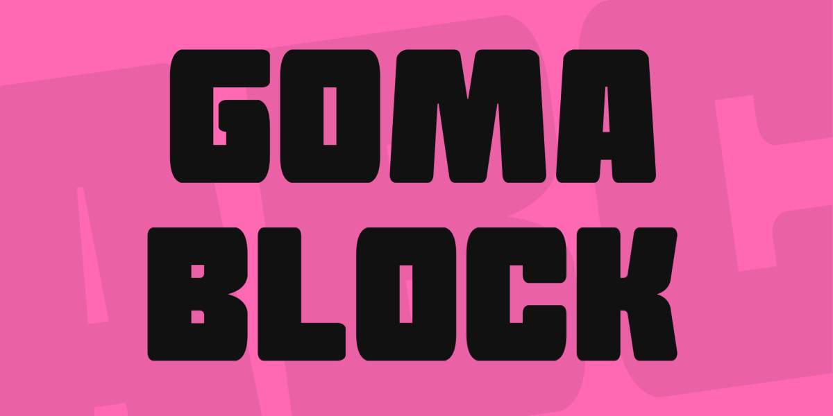 Goma Block Font · 1001 Fonts