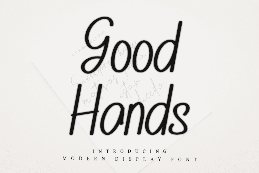 Good Hands Font · 1001 Fonts