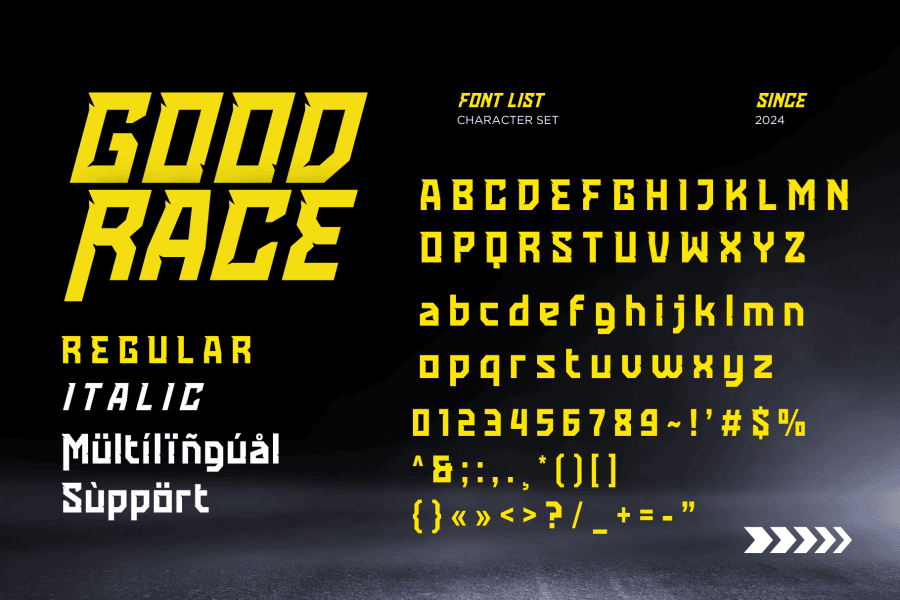 Goodrace Font Family · 1001 Fonts