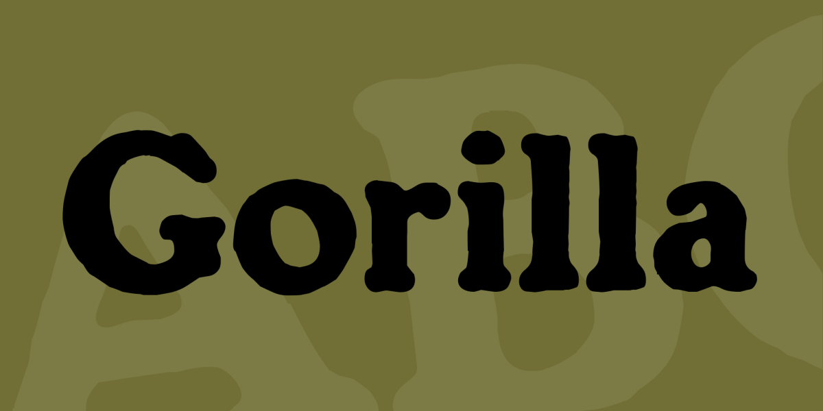 Gorilla Font · 1001 Fonts